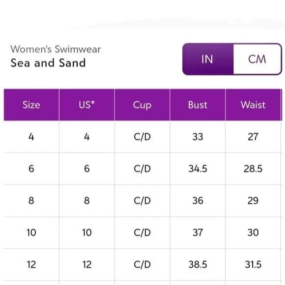 Skirted Geometric Swim dress /Swimsuit Paisley Multicolor Size 14 New - Picture 5 of 16